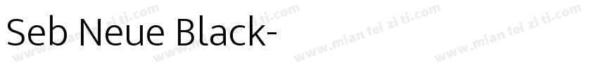 Seb Neue Black字体转换